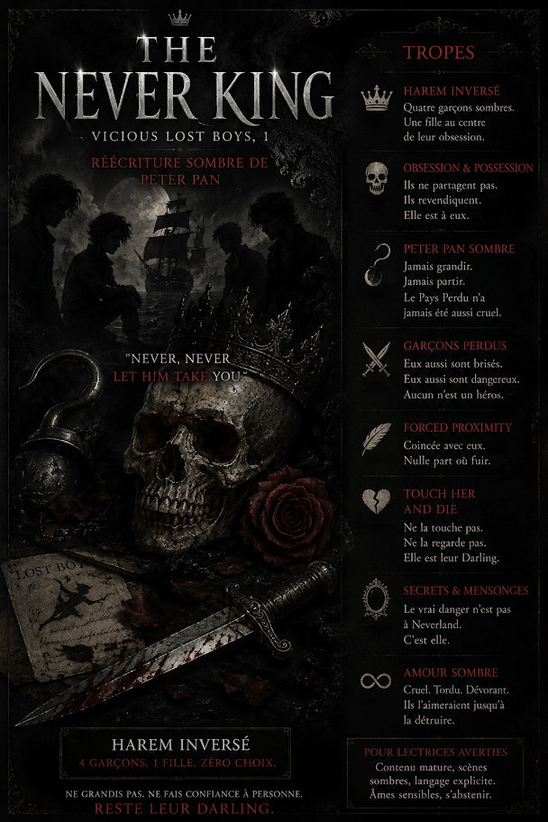 Never King : une dark romance addictive inspirée de Peter Pan