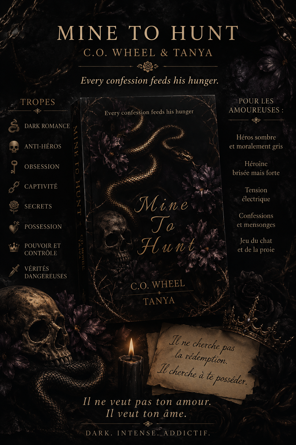 Mine to Hunt, dark romance troublante écrite par un homme pour les femmes