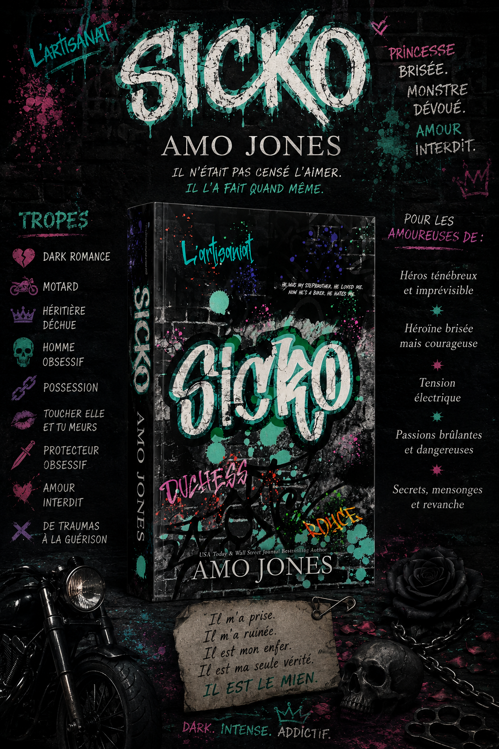La dark romance taboue Sicko : entre secrets de famille et désir interdit